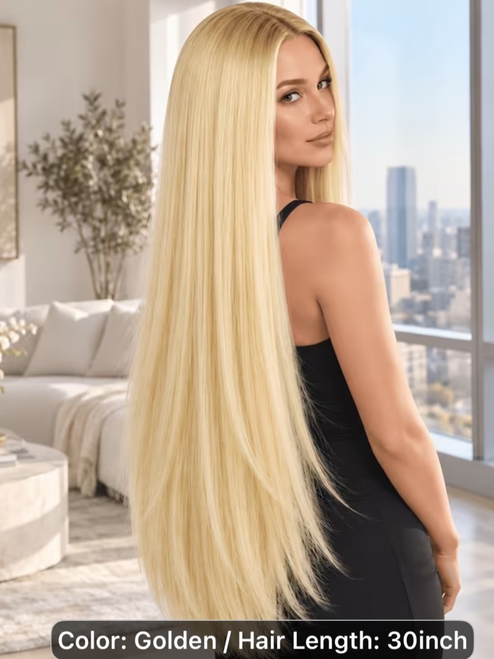 30” Blonde Wig Very Straight and Silky nwt